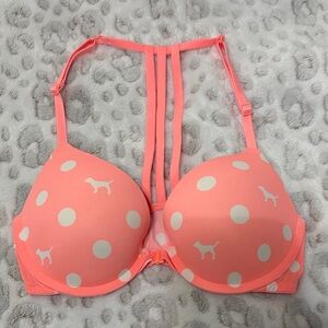 PINK Polka Dot Wear Everywhere Push Up Bra
